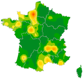 Carte Diarrhée aiguë