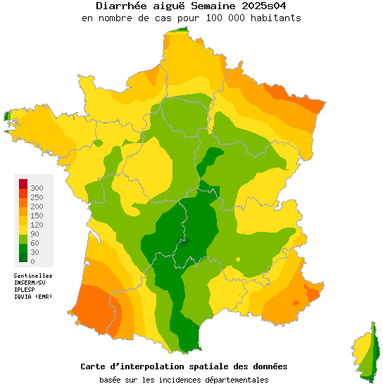 Semaine 202504 - Diarrhée aiguë - Activité modérée en médecine générale